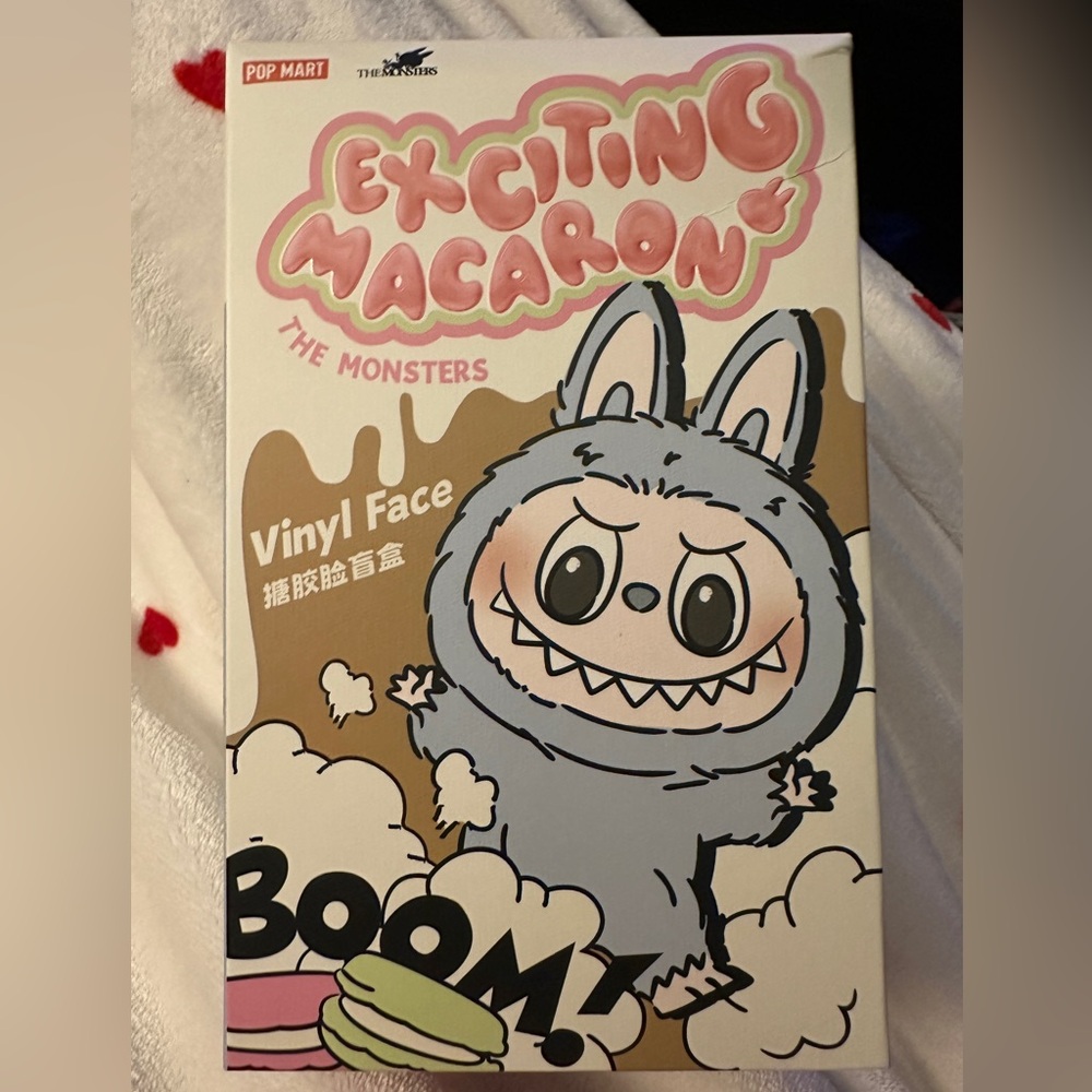 Pop Mart The Monsters Exciting Macaron Toffee Labubu Vinyl Blind Box Pendant